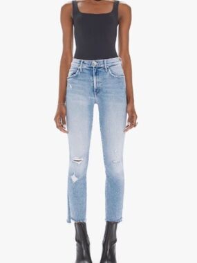MOTHER The Insider Crop Step Fray in Love in A Boat Size 27